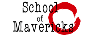 ZWART-stapel-Logo-School-of-Mavericks-rood
